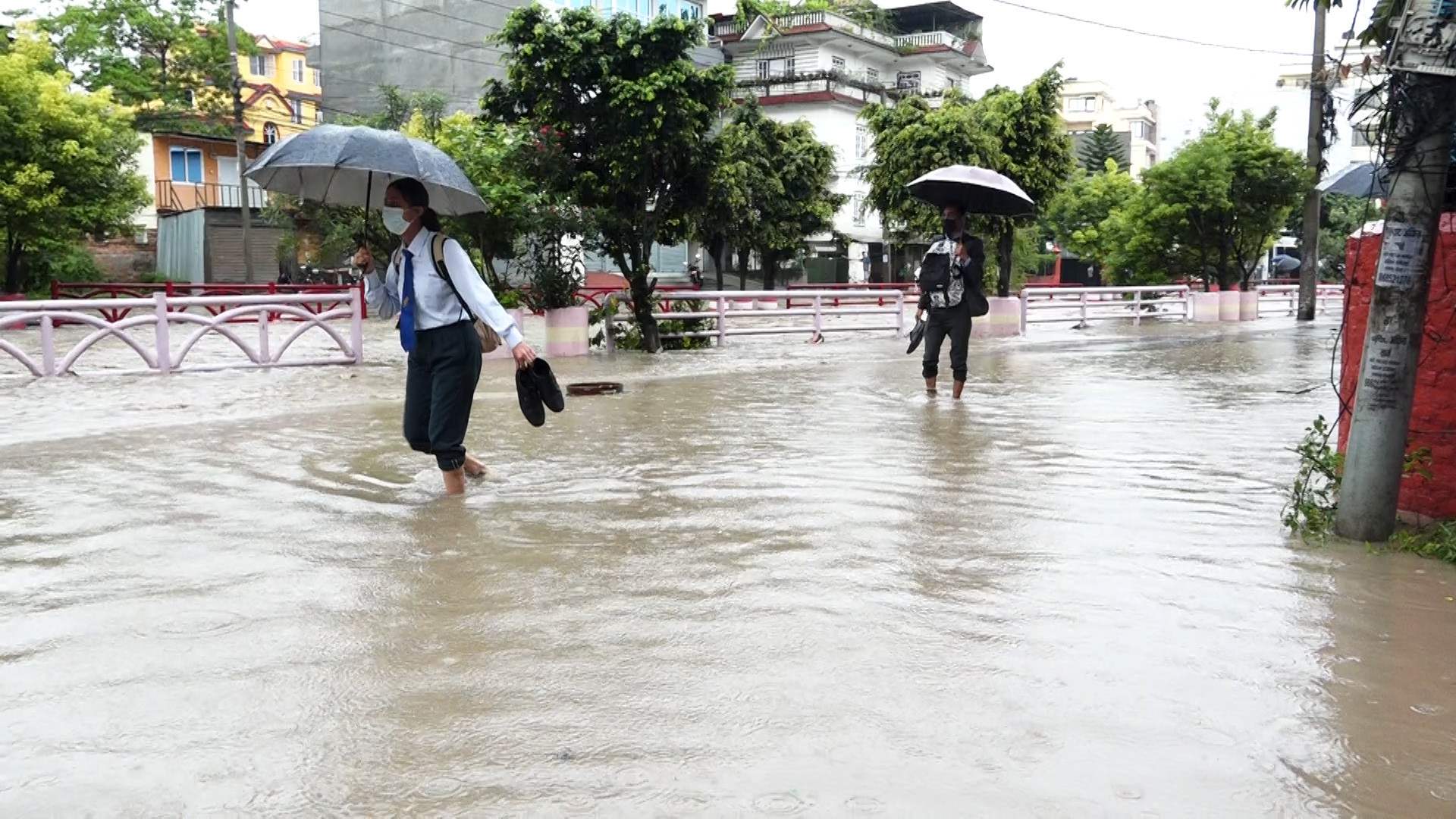 जलमग्न अनामनगर: घर भित्र बाढी पछेपछि पिडामा स्थानीय, ब्यापारीलाई लाखौको क्षेति